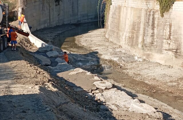 Dogana, partiti i lavori sul muro Saponaia lungo il torrente Ausa