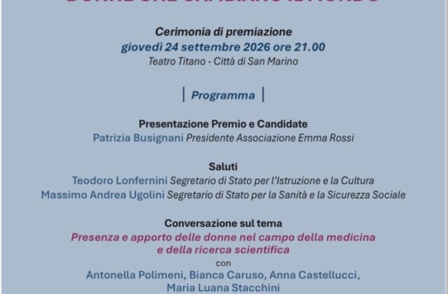 “Donne che cambiano il mondo”, a San Marino il Premio internazionale Emma Rossi