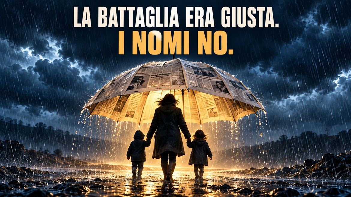 La battaglia per le famiglie rimaste senza mantenimento era giusta e la condanna di lunedì non la cancella: andavano solo lasciati fuori i nomi dei figli minorenni