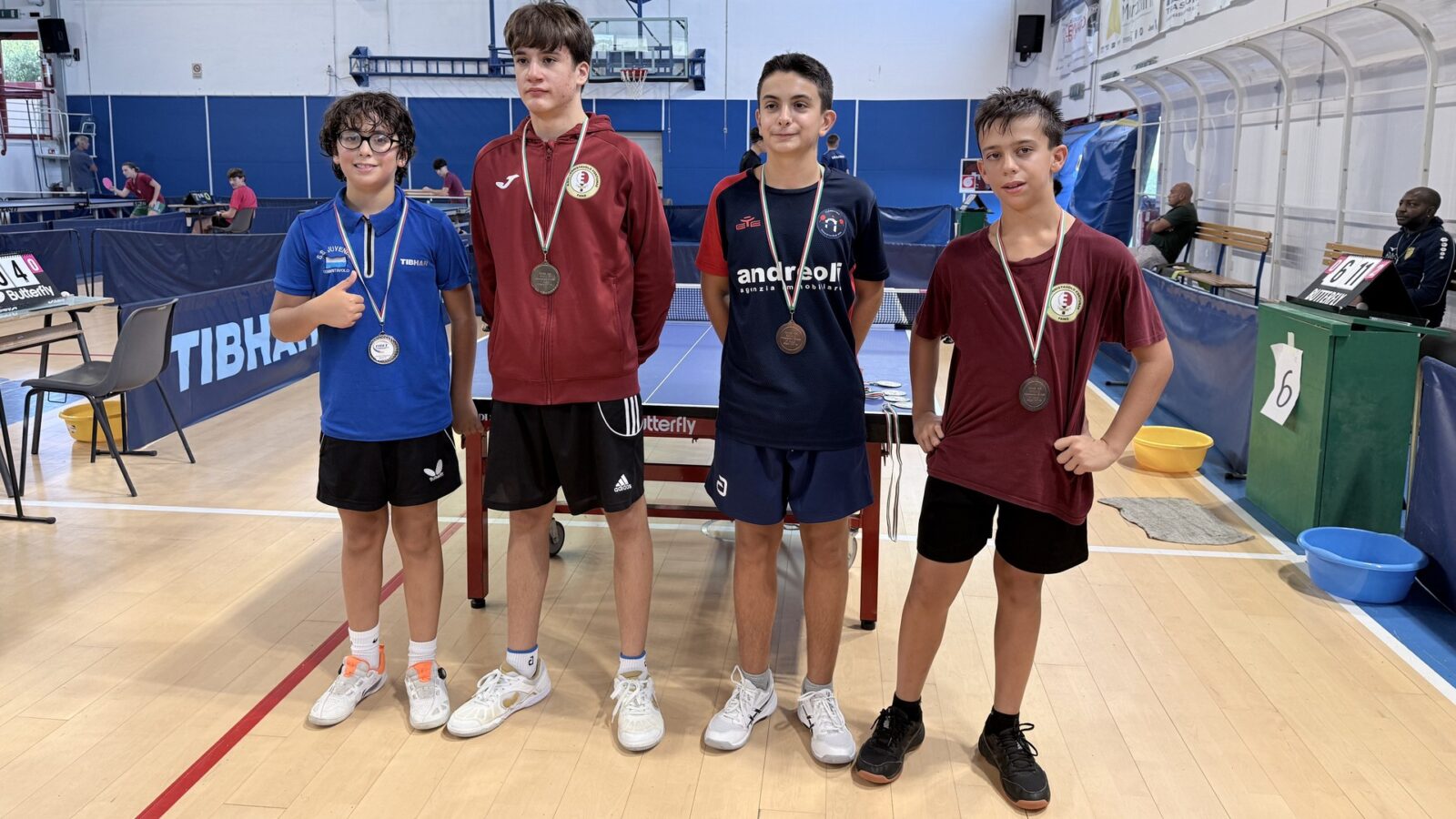 Tennis tavolo, la Juvenes fa il pieno di podi a Montemarciano