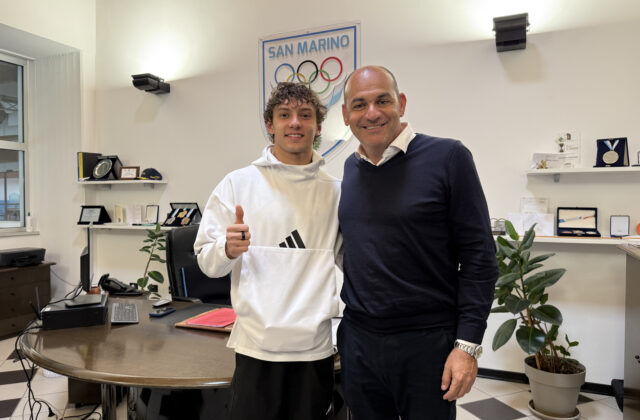 Kimi Antonelli at Sport in Fiera: a meeting with students