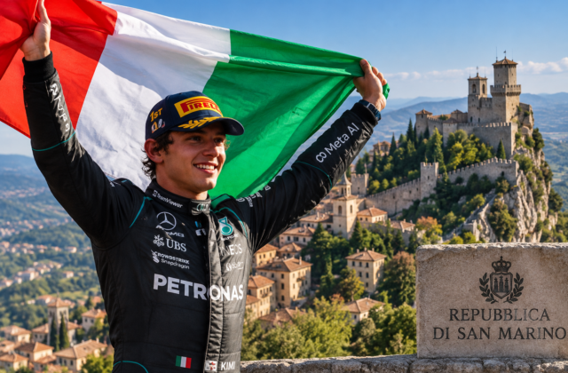 Kimi Antonelli vale già 50 milioni: dietro il fenomeno c’è anche San Marino. La “Gazzetta” fa i conti sul pilota Mercedes: sul Titano vive e ha sede la società che ne gestisce l’immagine