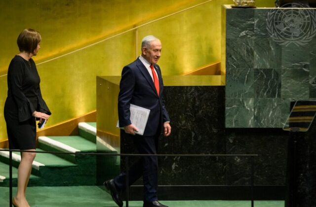 Netanyahu all’ONU, delegati lasciano l’aula durante il discorso