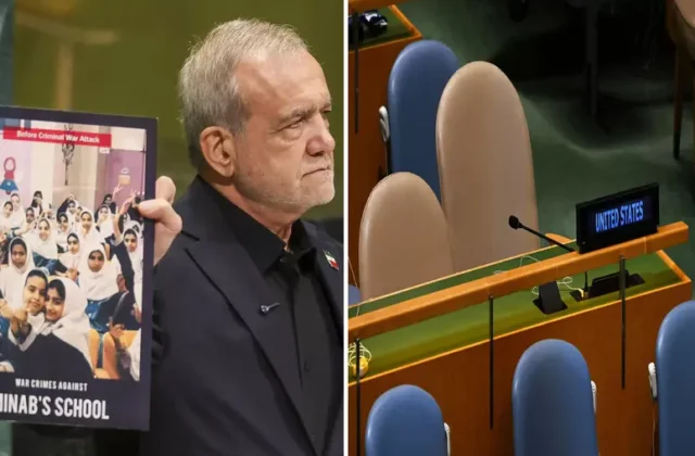 Pezeshkian attacca gli Usa all’Onu: la delegazione americana lascia l’aula