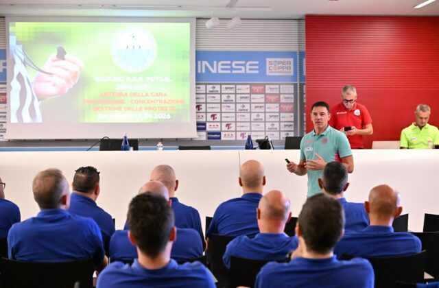 Futsal referees head back to school before the season kicks off at San Marino Stadium