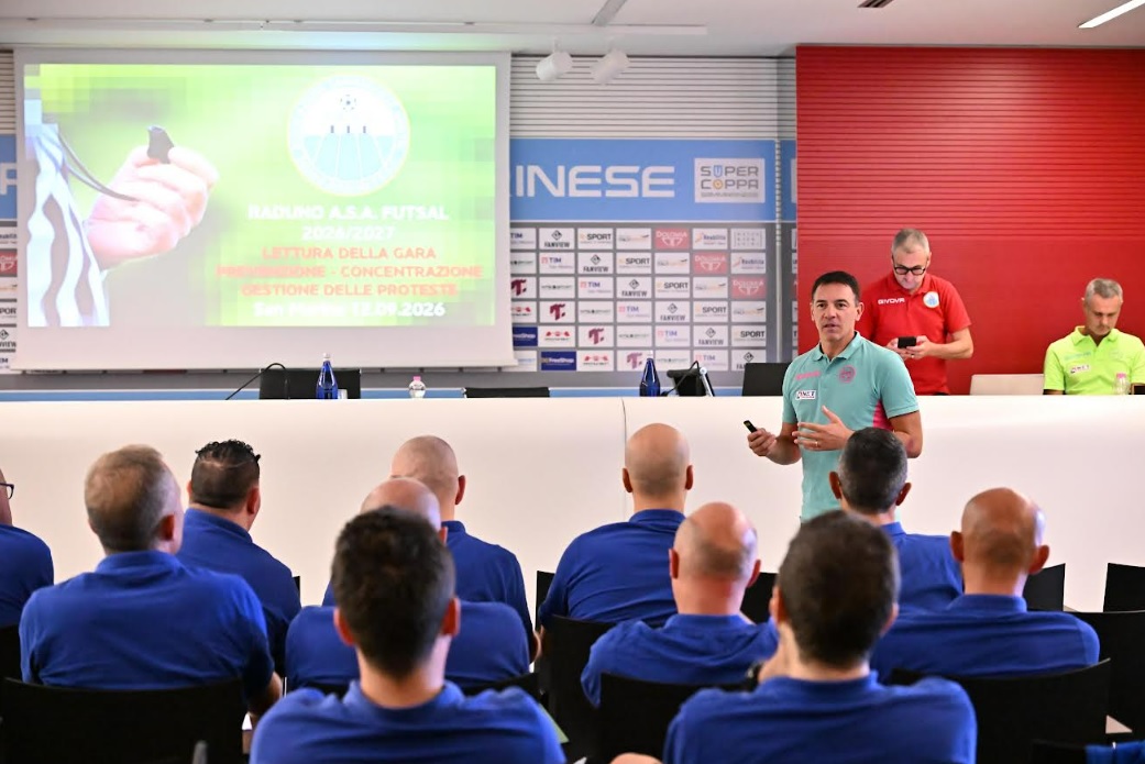 Futsal, arbitri a lezione prima del campionato: raduno al San Marino Stadium