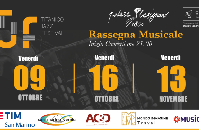 Titanico Jazz Festival returns with three nights at Podere Lesignano