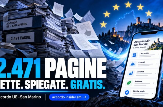 Aspettando la campagna informativa sull’accordo con l’Europa, Insider si è portato avanti: tutte le 2.471 pagine spiegate in parole semplici