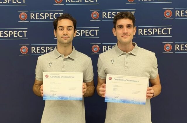 Arbitri sammarinesi protagonisti in Svizzera: Righi e Colonna completano il corso UEFA
