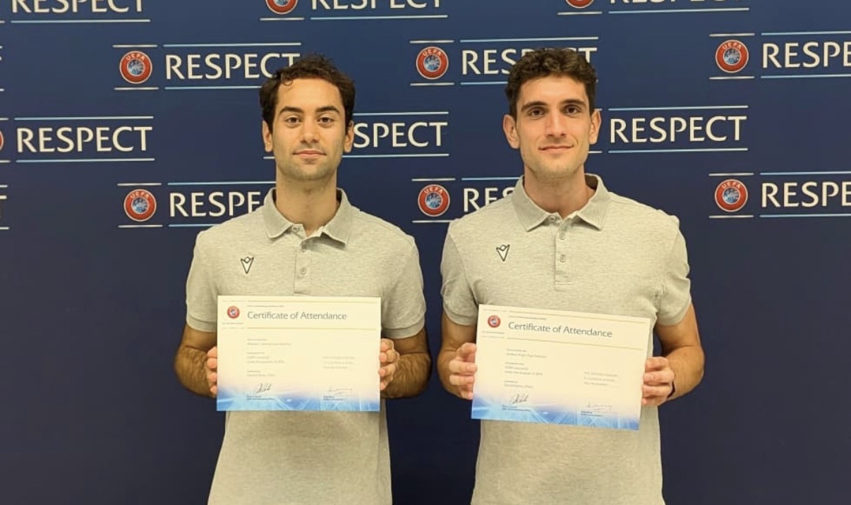 Arbitri sammarinesi protagonisti in Svizzera: Righi e Colonna completano il corso UEFA