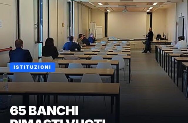 Test di cittadinanza: 65 banchi rimasti vuoti