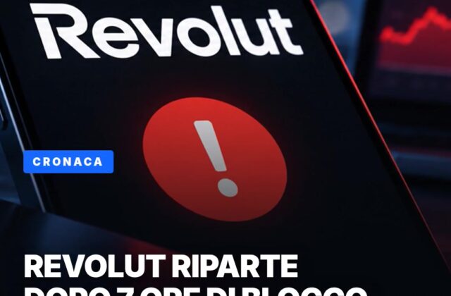 Revolut riparte dopo sette ore di blocco: app ancora lenta