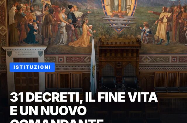 Nove giornate di Consiglio: bilancio, fine vita, Gendarmeria