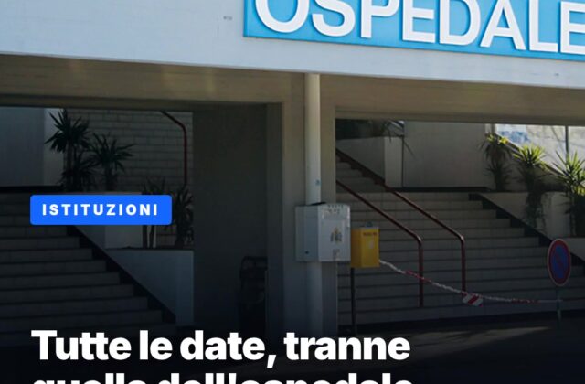 Sanità, tutte le date tranne quella dell’ospedale