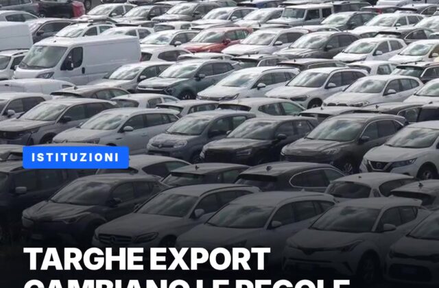 Targhe provvisorie per l’export: cambiano le regole