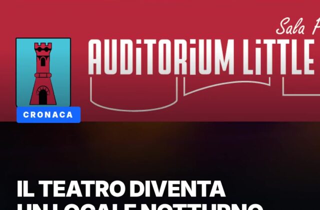 Teatro Vivo 26/27: dieci venerdì all’Auditorium Little Tony