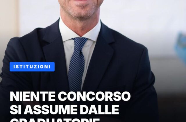 Scuola, niente concorso: si assume dalle graduatorie