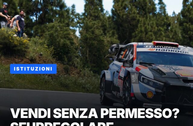 RallyLegend, cibo e bevande solo da chi è autorizzato