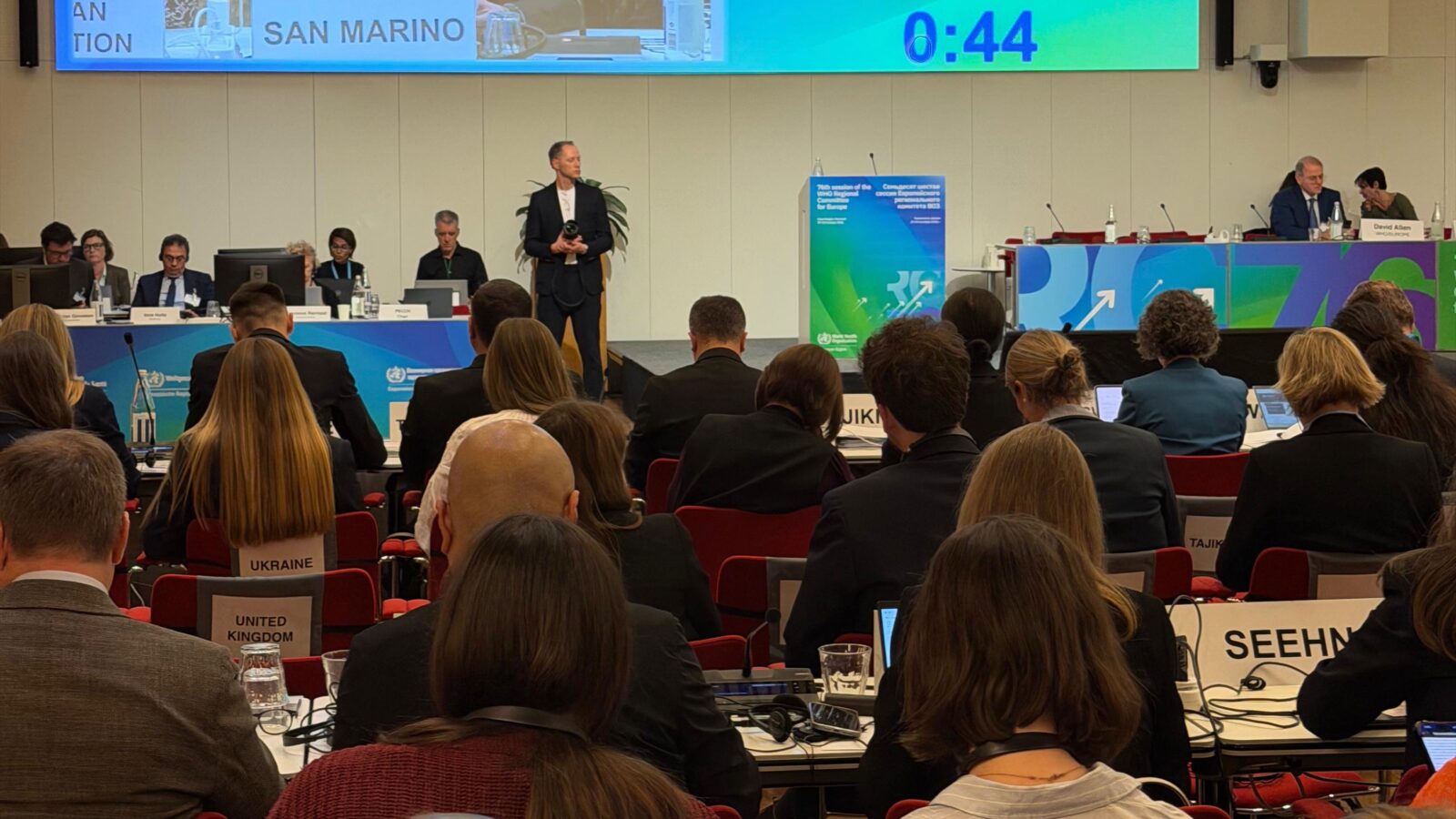 San Marino al vertice OMS di Copenaghen, Ugolini interviene su invecchiamento e futuro della sanità