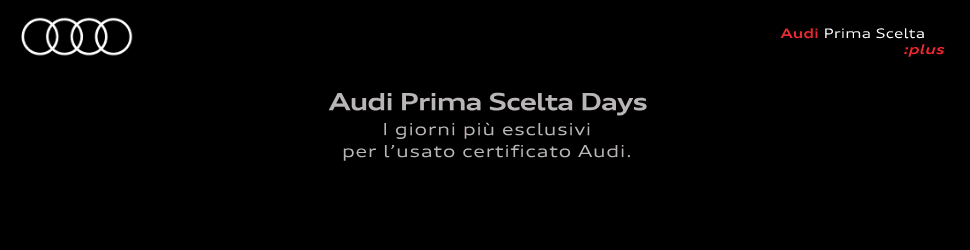 Reggini — Audi Prima Scelta Days (home, sotto lo slider, al posto di AASS)