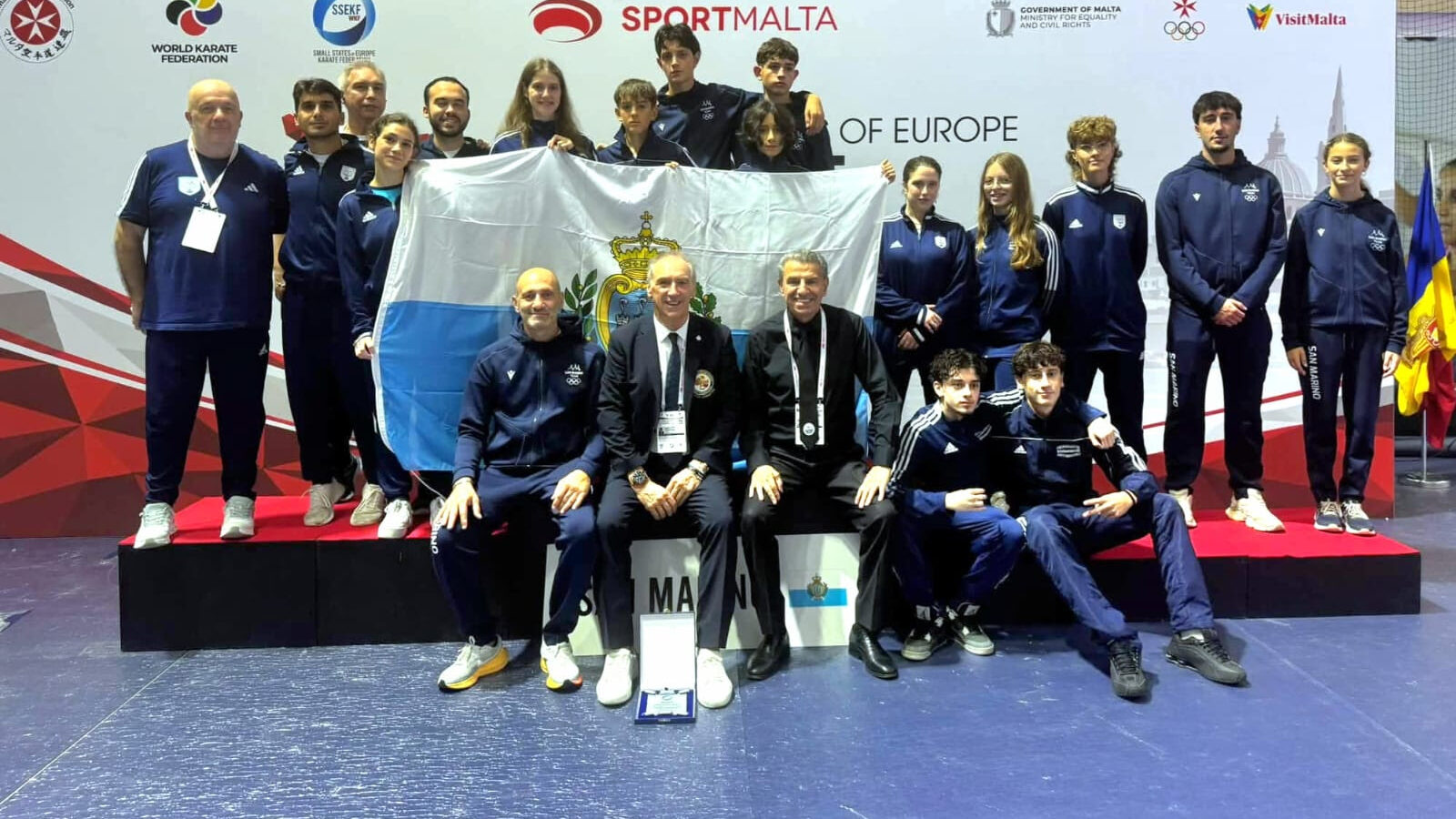 Karate, San Marino conquista 12 medaglie agli Europei dei Piccoli Stati: tre ori e quinto posto nel medagliere