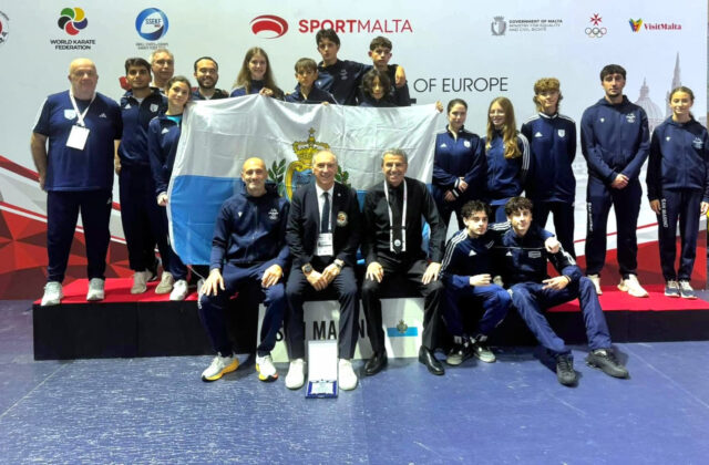 Karate: San Marino wins 12 medals at Small States European Championships, three golds and fifth overall