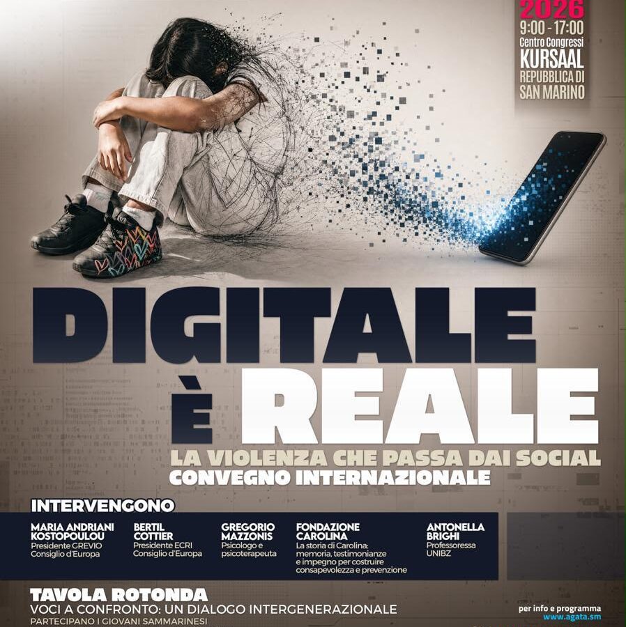 La violenza che passa dai social: a San Marino il convegno “Digitale è reale”