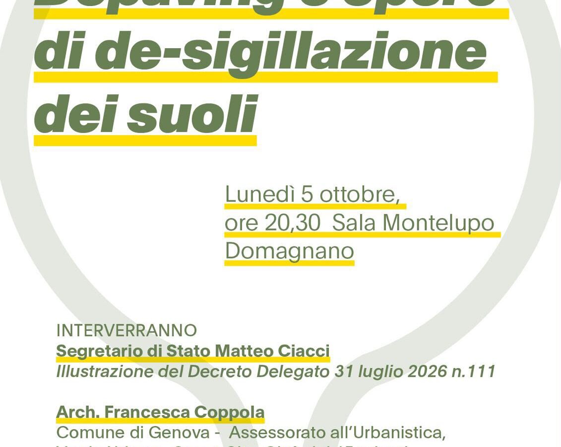 Meno asfalto, più verde: confronto a Domagnano. Lunedì 5 ottobre alla Sala Montelupo, Ciacci presenta regole e incentivi