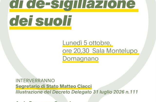 Meno asfalto, più verde: confronto a Domagnano. Lunedì 5 ottobre alla Sala Montelupo, Ciacci presenta regole e incentivi