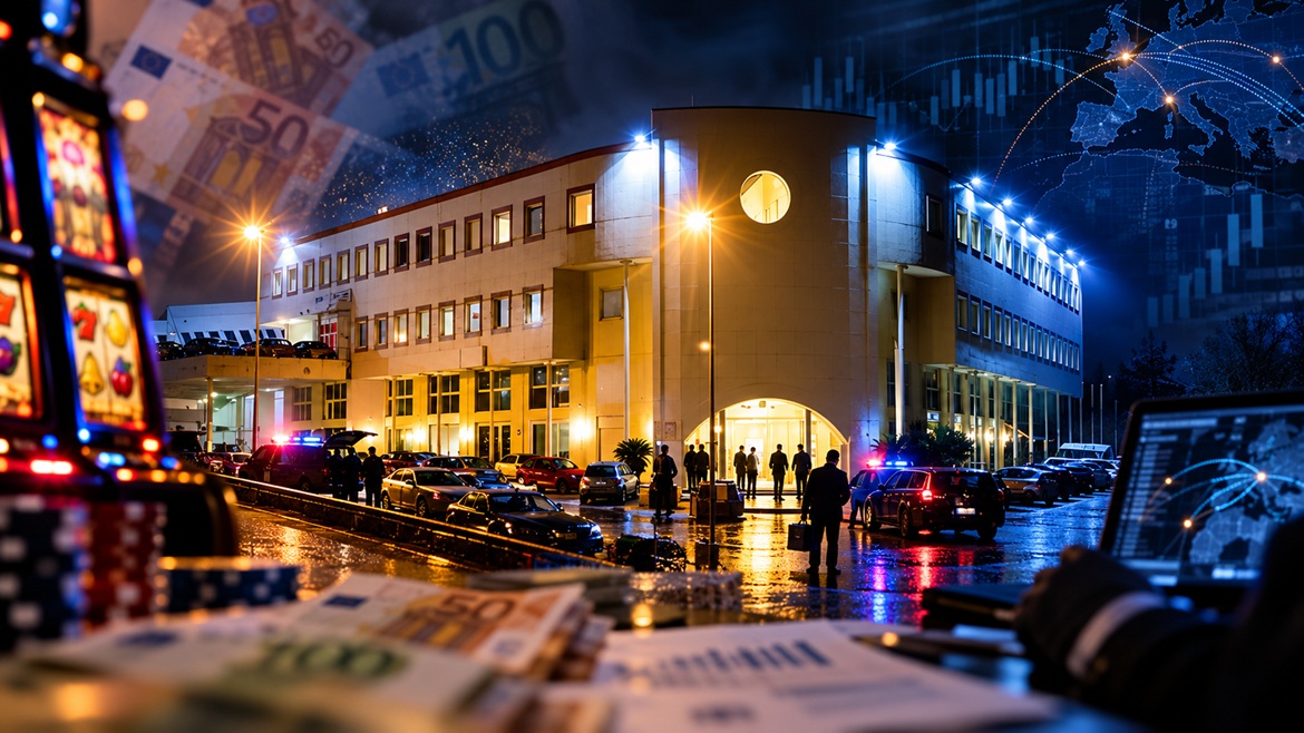 Riciclaggio alla Giochi del Titano, come funzionava secondo l’accusa: contanti da fatture false trasformati in assegni per vincite alle slot, quasi 7,5 milioni dal 2019 e sette indagati