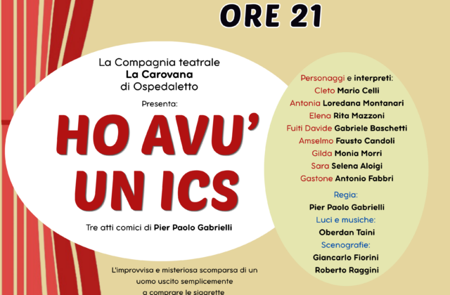 Dialect theatre season in Serravalle opens with comedy “Ho avù un ics”